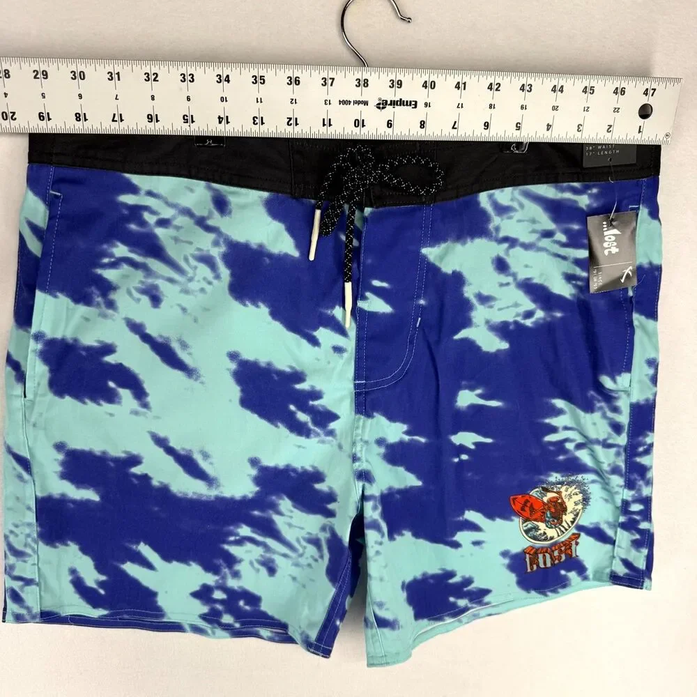 ...lost Mens Matrix Board Shorts Swim Size 38 7 Inseam‎ NEW